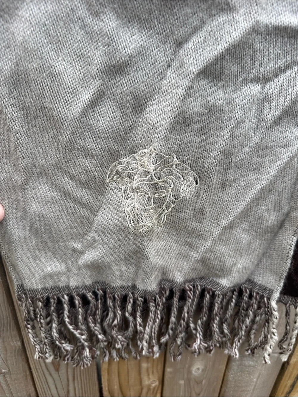 Versace vintage wool scarf